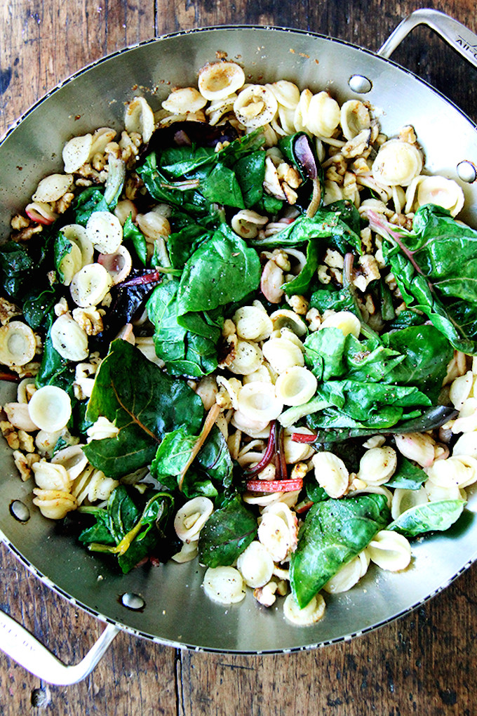 Pasta With Spring Greens