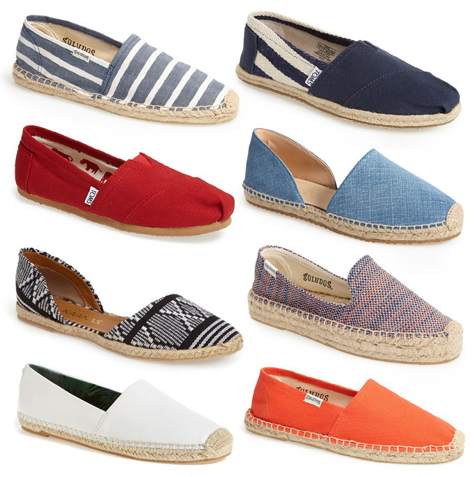 Favorite Summer Shoes | canvas espadrille slides | A Cup of Jo