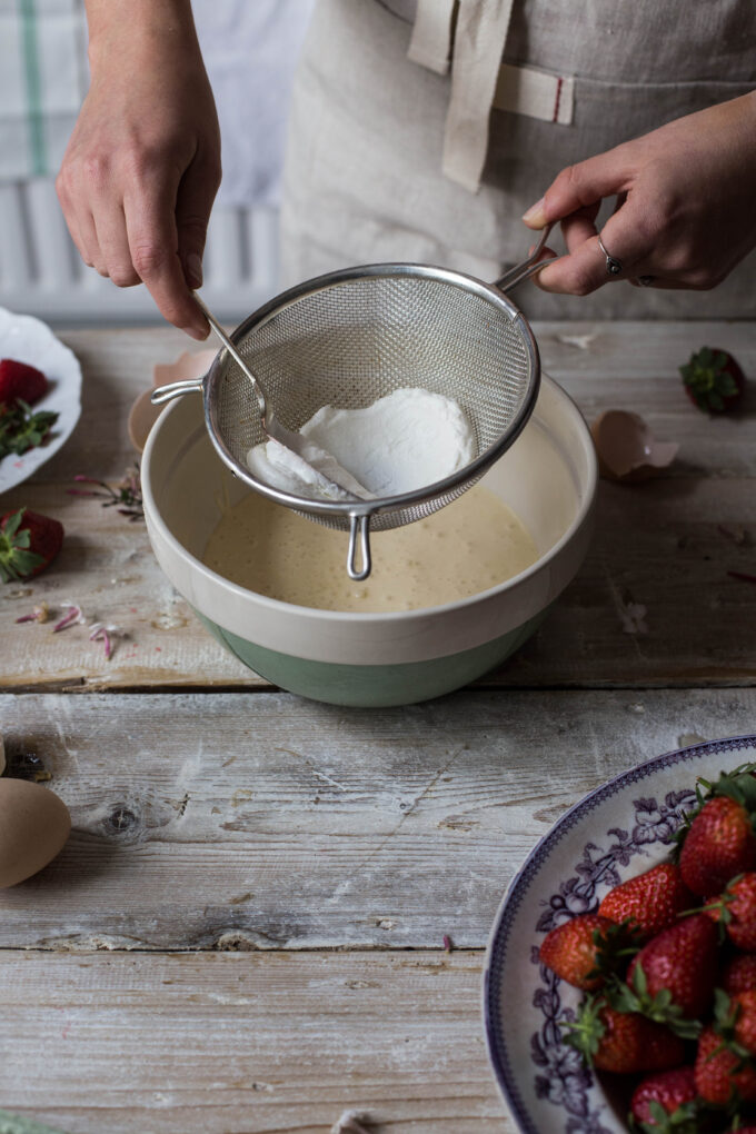 Ricotta Ice Cream with Balsamic Strawberries
