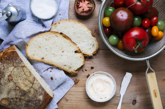 Three-Ingredient Tomato Sandwich