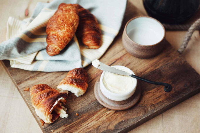 French ceramic butter keeper