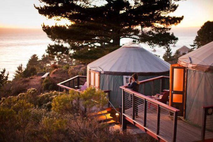 Yurts, Treebones Resort, Big Sur
