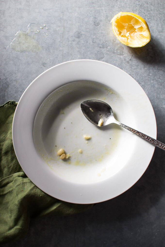 Lemony Soup with White Beans, Kale and Pasta