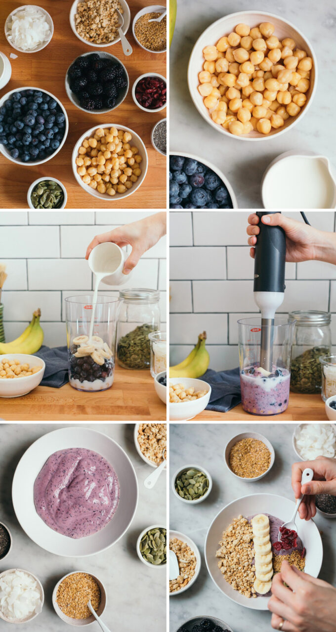 Berry-Chickpea Smoothie Bowl