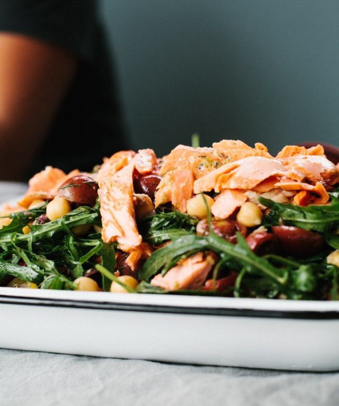 Salmon and Chickpea Salad