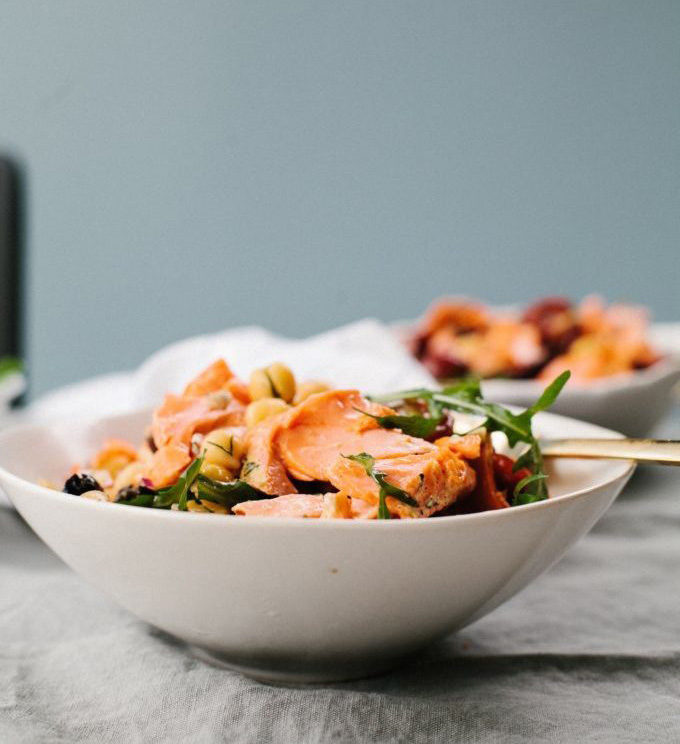 Salmon and Chickpea Salad
