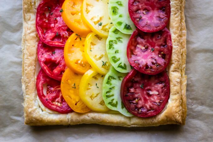 Heirloom Tomato and Ricotta Tart