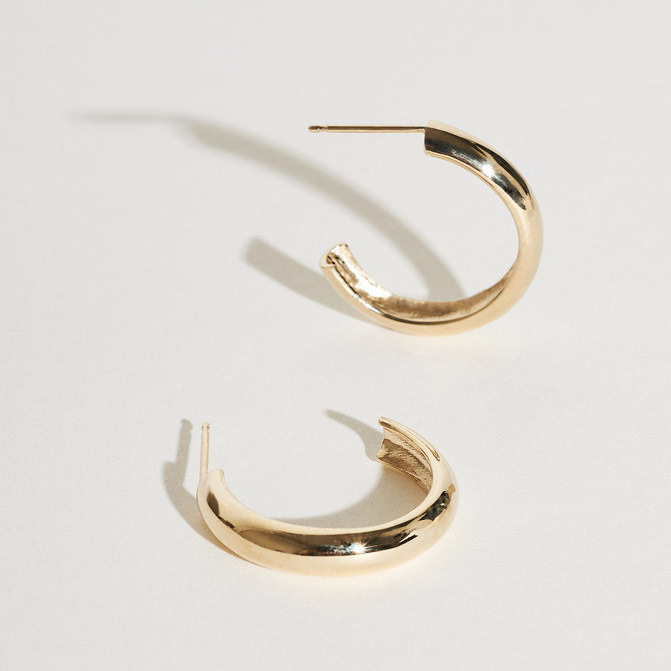 Thick Gold Hoops