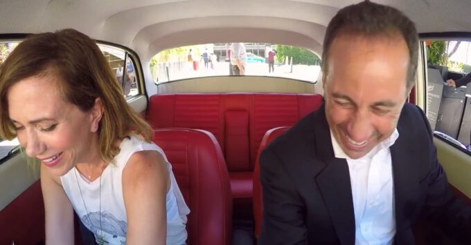 Kristen Wiig and Jerry Seinfeld