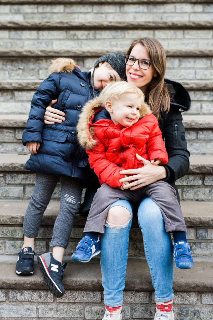 Joanna Goddard and Toby and Anton