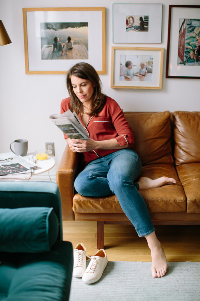 Sezane's perfect mom jeans