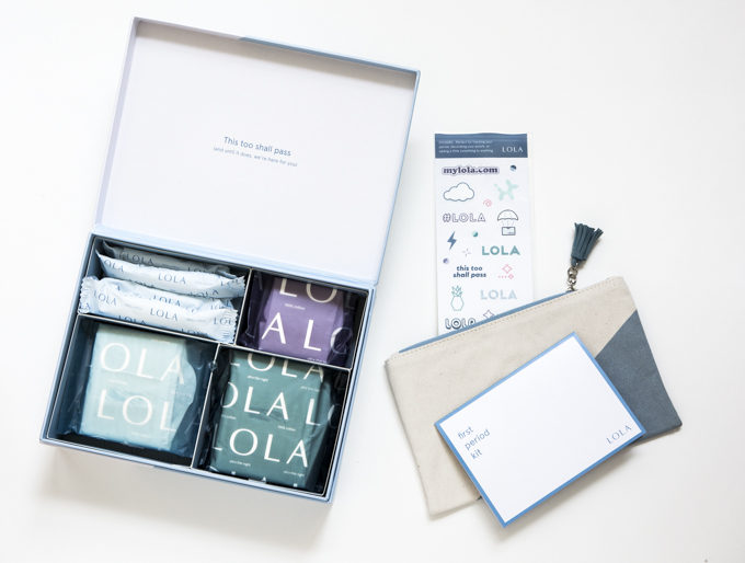 LOLA Tampons and First Period Kit