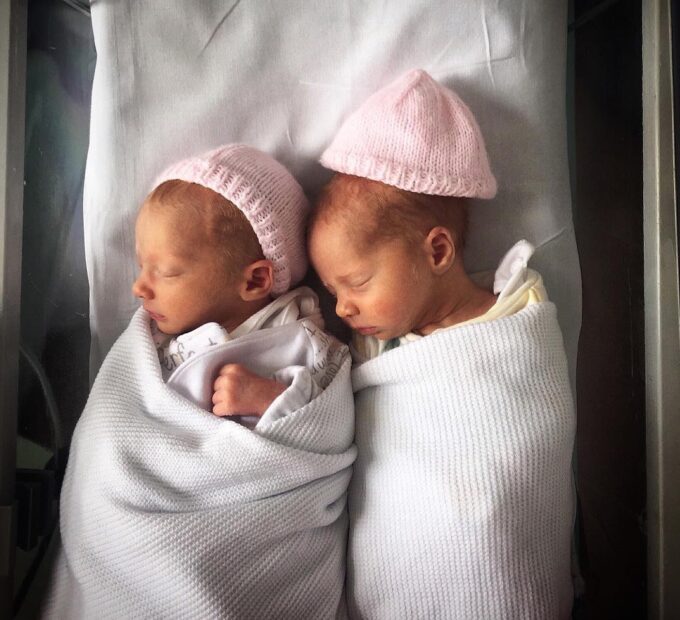 Newborn twins