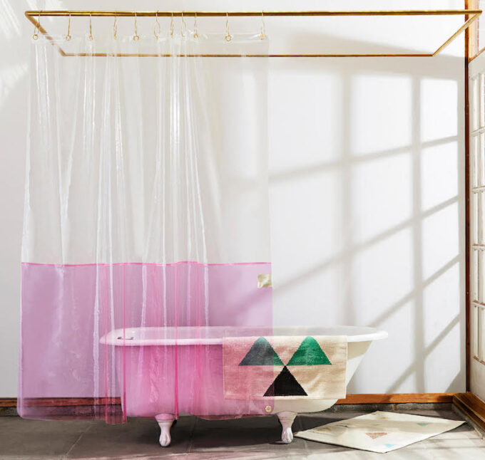 Quiet Town Transparent Shower Curtains