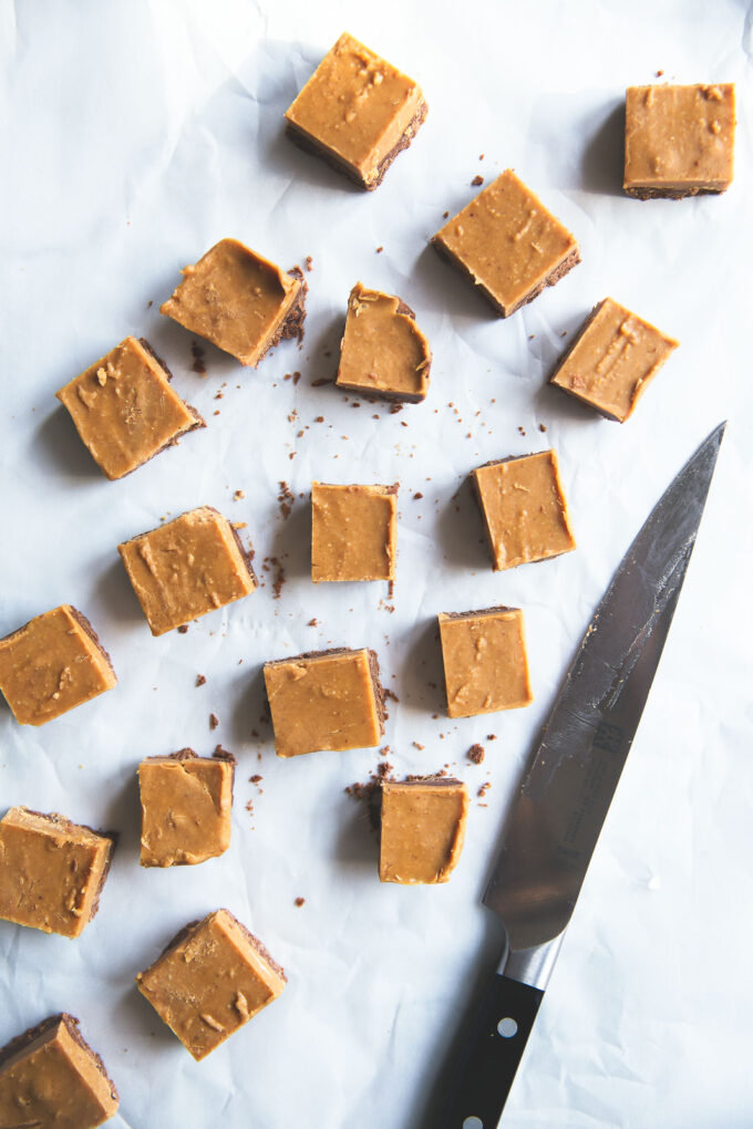 Four-Ingredient Chocolate Peanut Butter Fudge