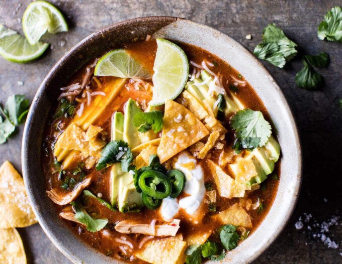 Crock-Pot Spicy Chicken Tortilla Soup