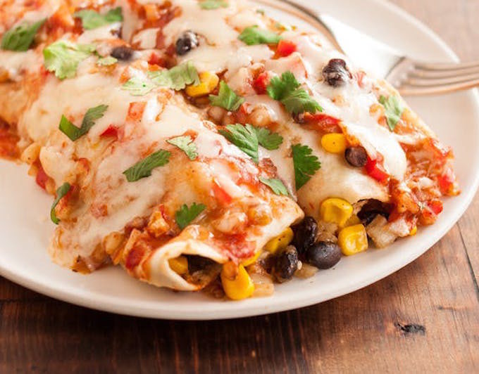 Crock-Pot Black Bean Enchiladas