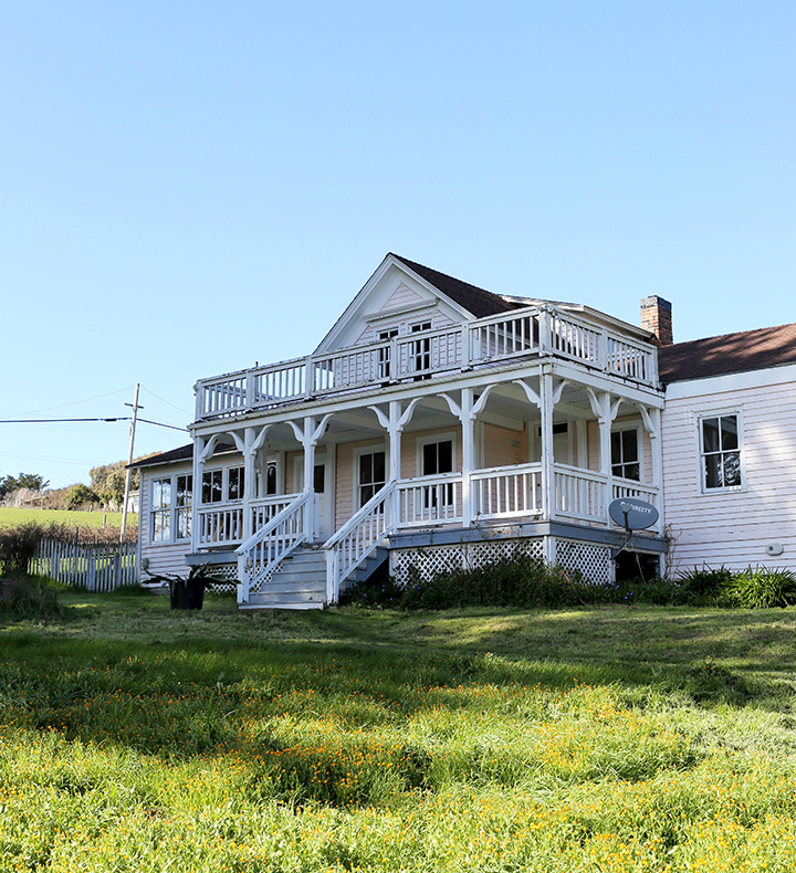 Pink Farmhouse in Tomales, California