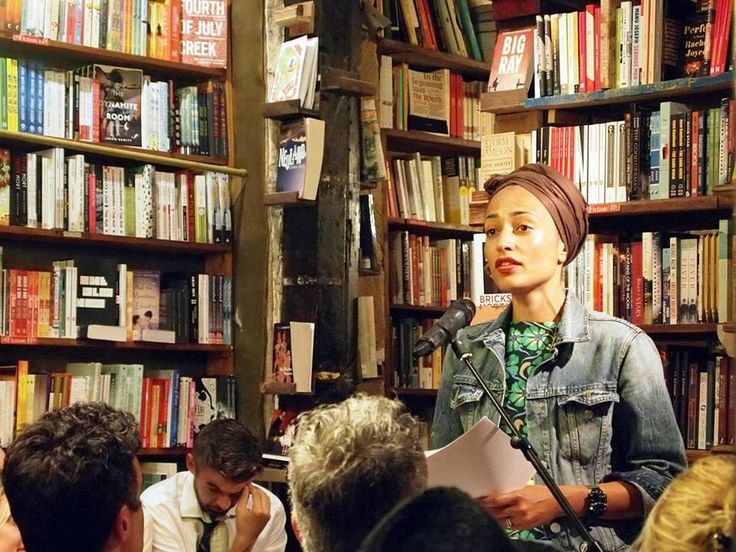Zadie Smith at a reading