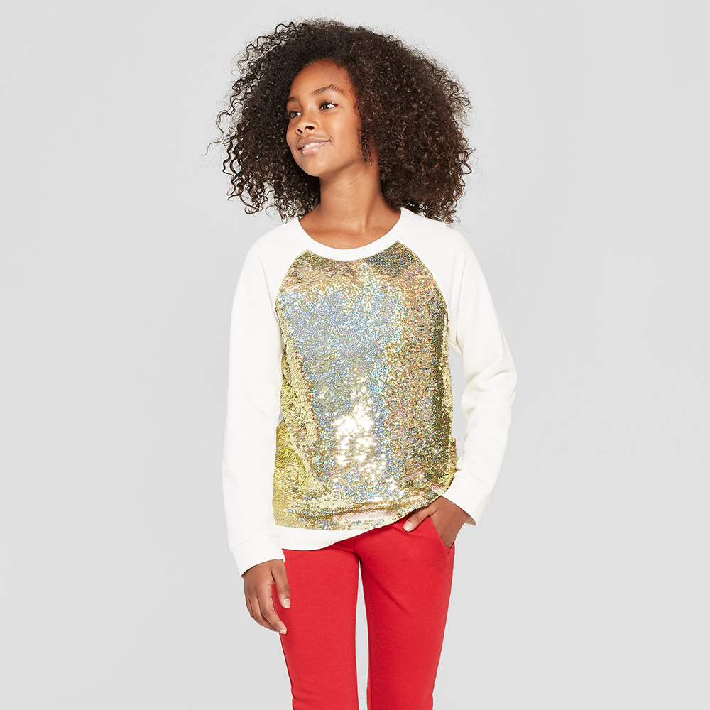 flip sequin shirt