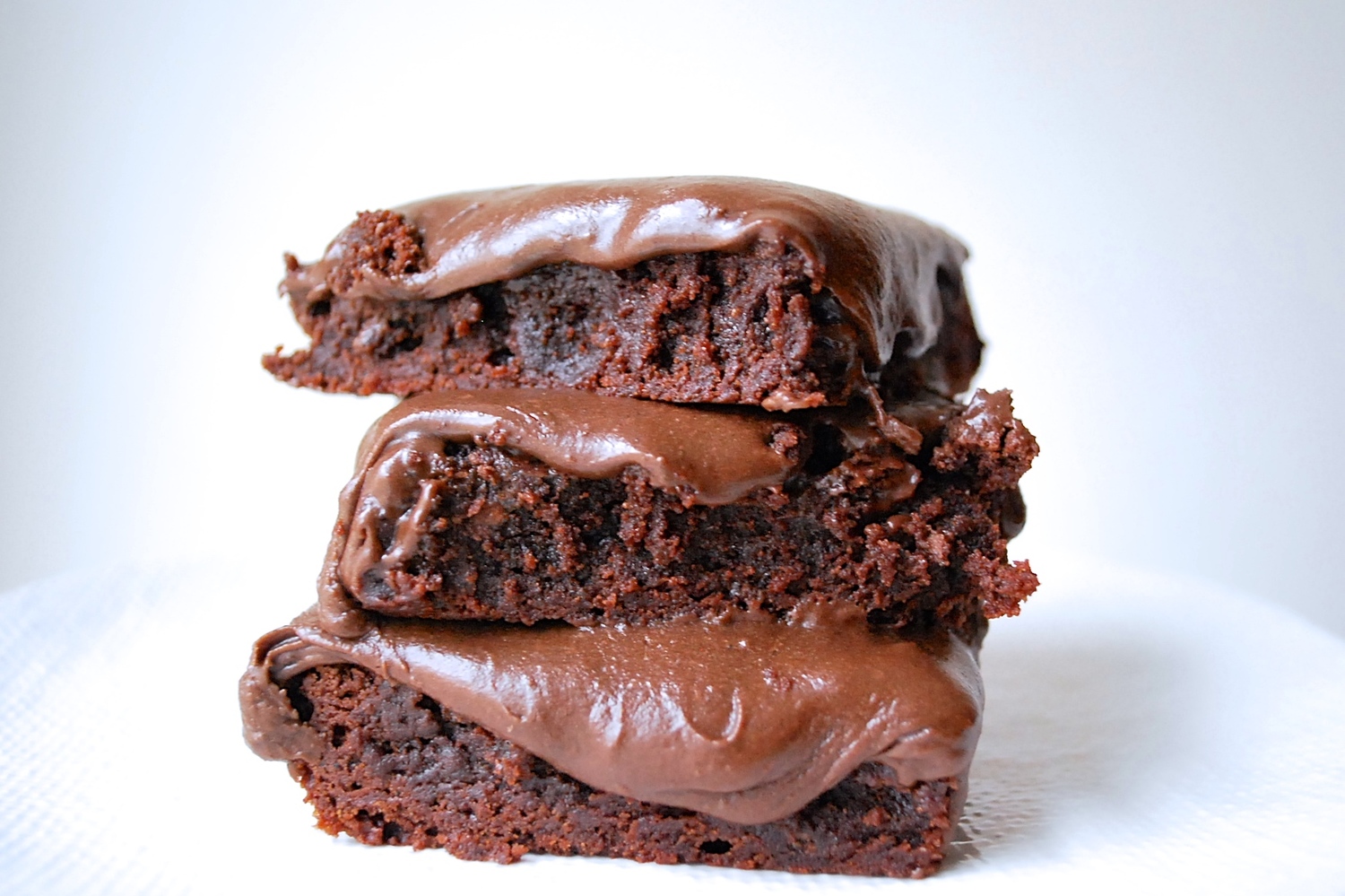 Brownies with Chocolate Buttermilk Frosting