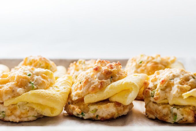 Sour Cream and Chive Egg Biscuits