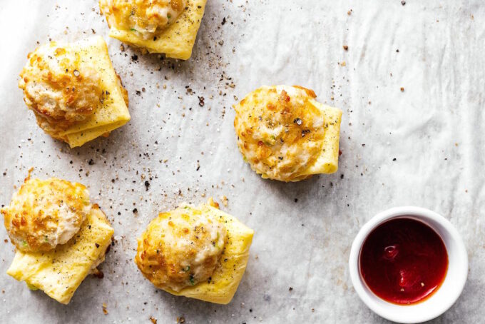 Sour Cream and Chive Egg Biscuits