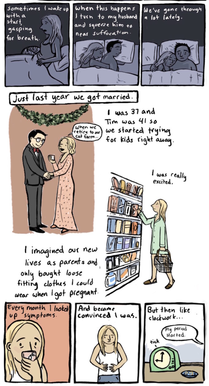 Infertility comic by Jessica Olien