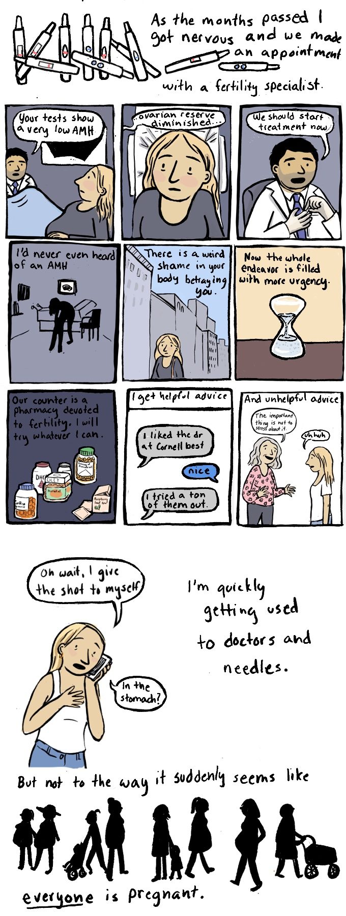 Infertility comic by Jessica Olien