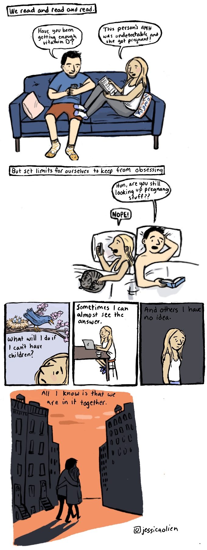 Infertility comic by Jessica Olien