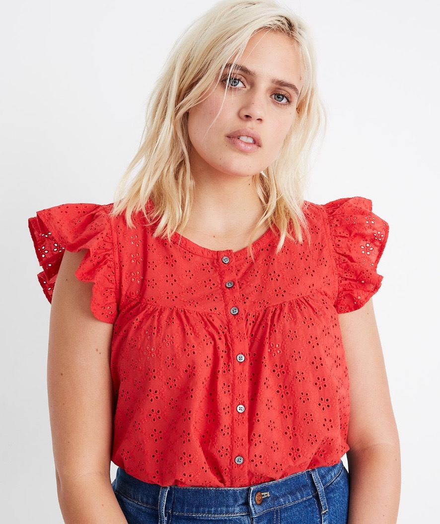 Ruffle Sleeve Top