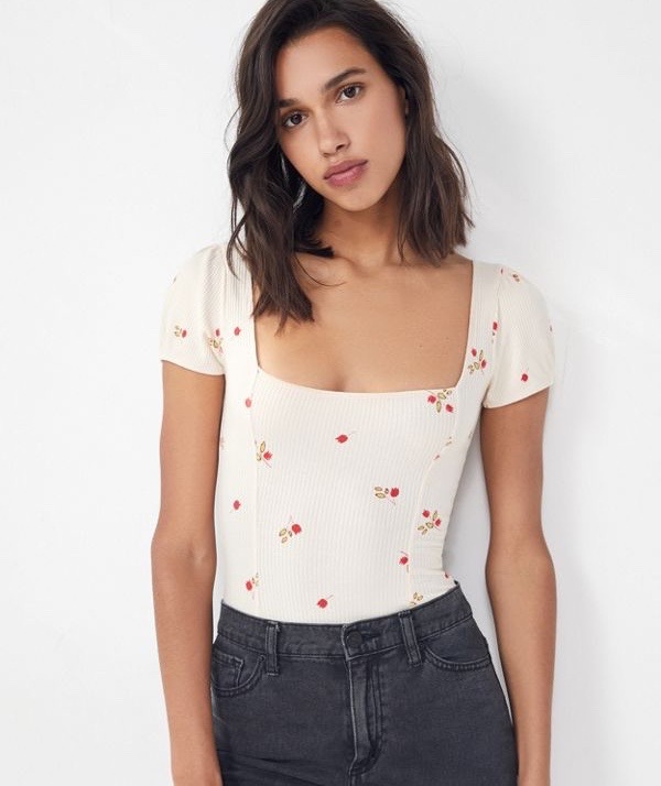 Square-Neck Bodysuit