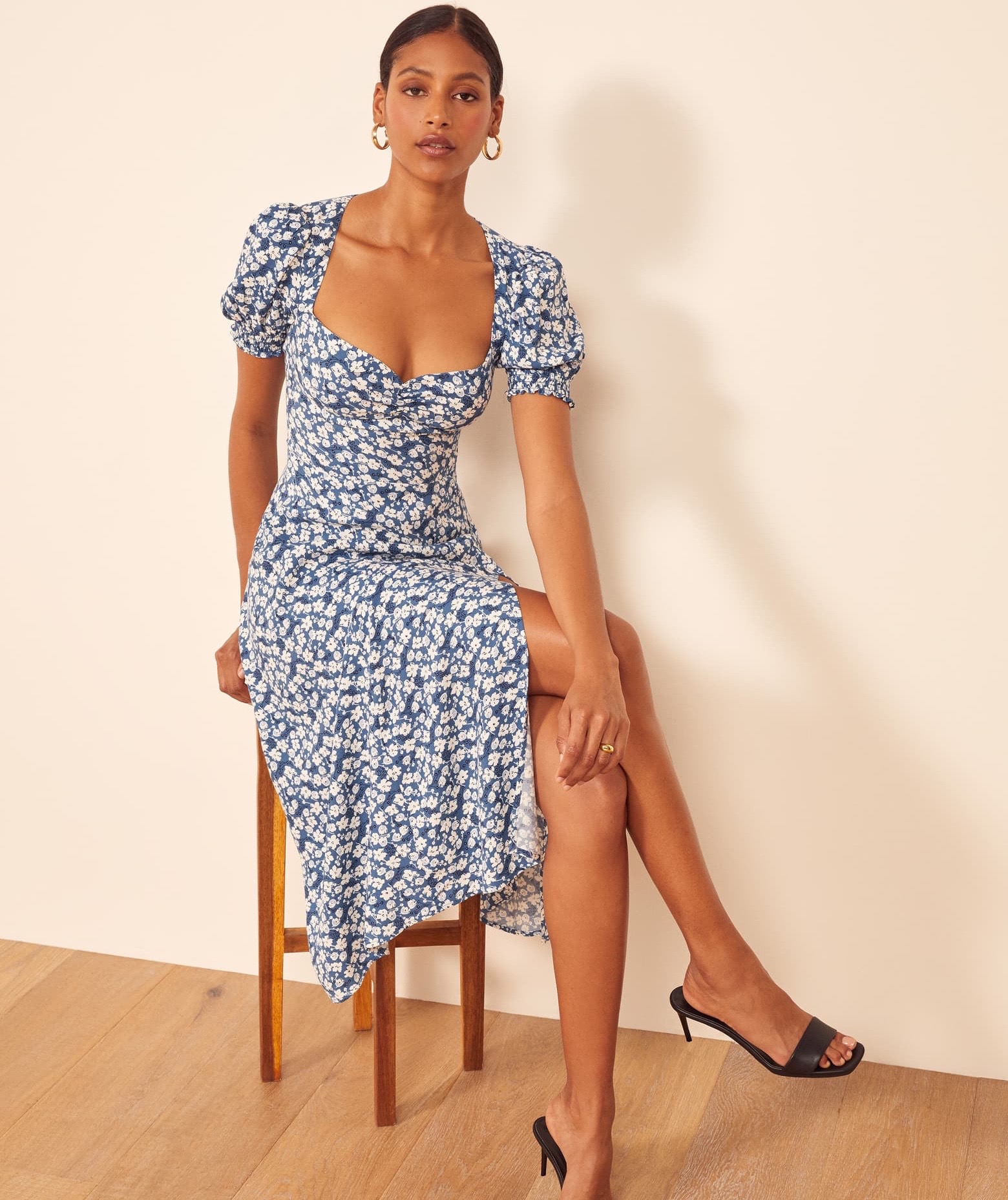 Square Neck Dress From Reformation