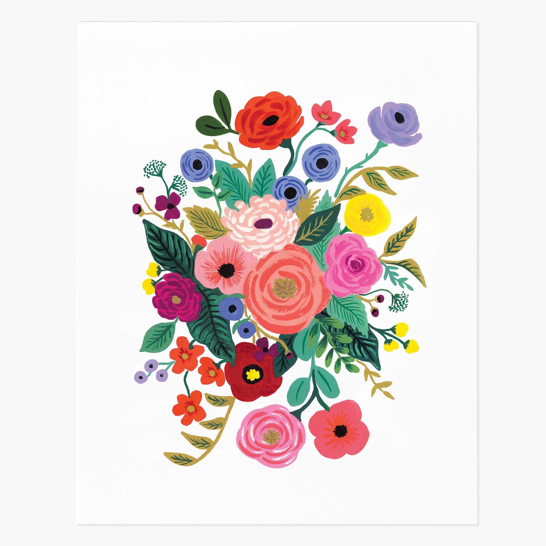 Flowers art print by Rifle Design