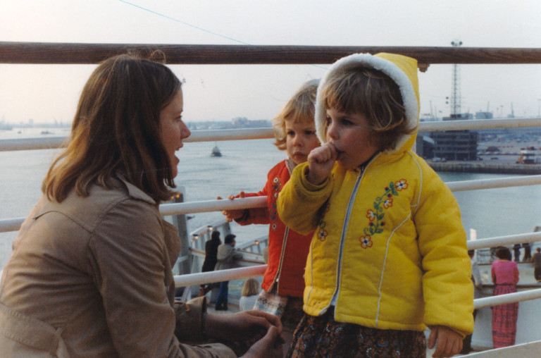 Jean Goddard with Joanna and Lucy