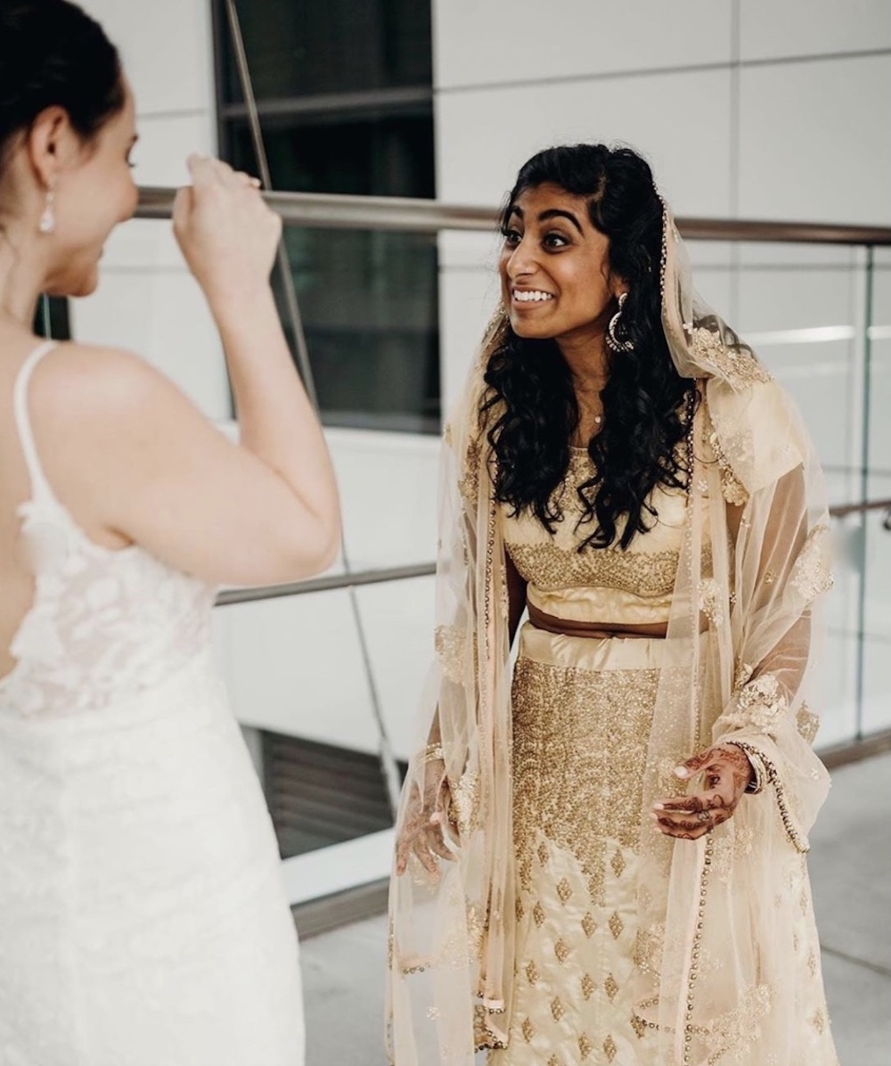 wedding first look photos