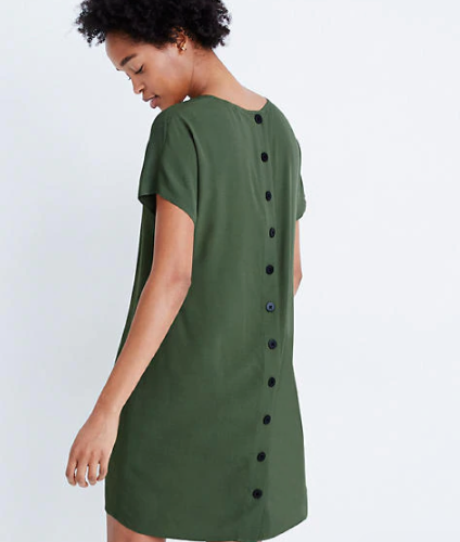 Button-Back Dress