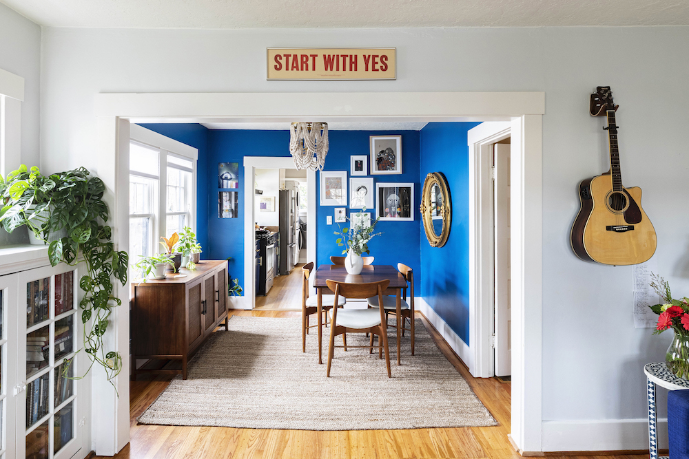 Colorful house tour in Portland Oregon