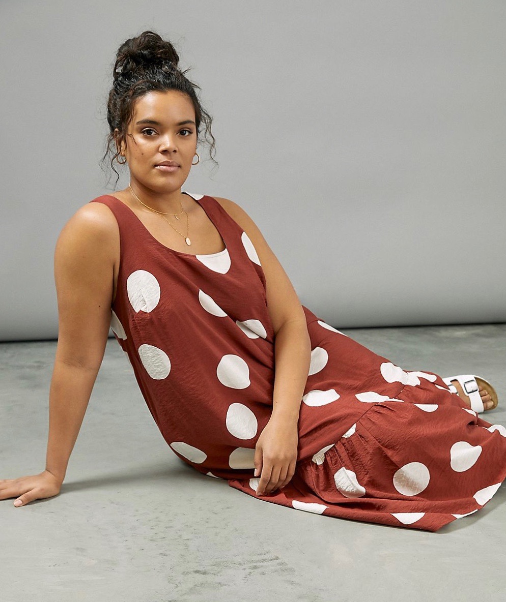 Anthropologie polka dot dress
