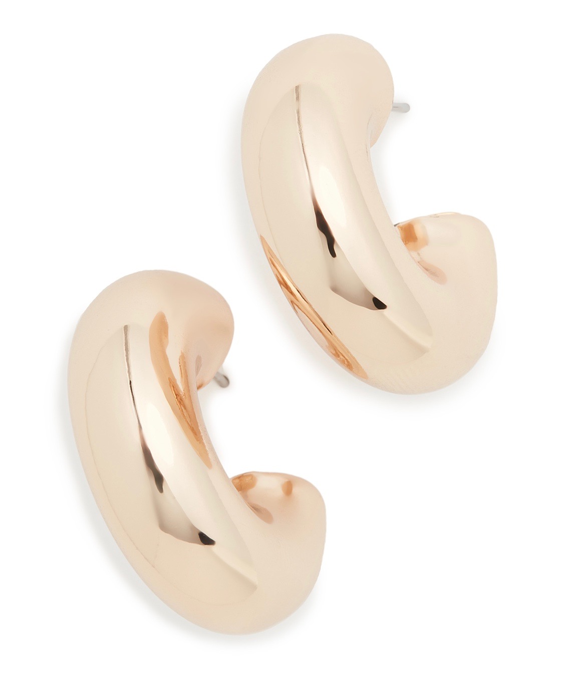 Chubby hoop earrings