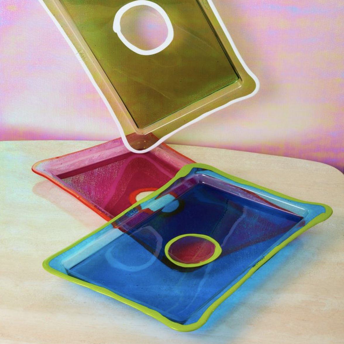 coming soon resin serving tray