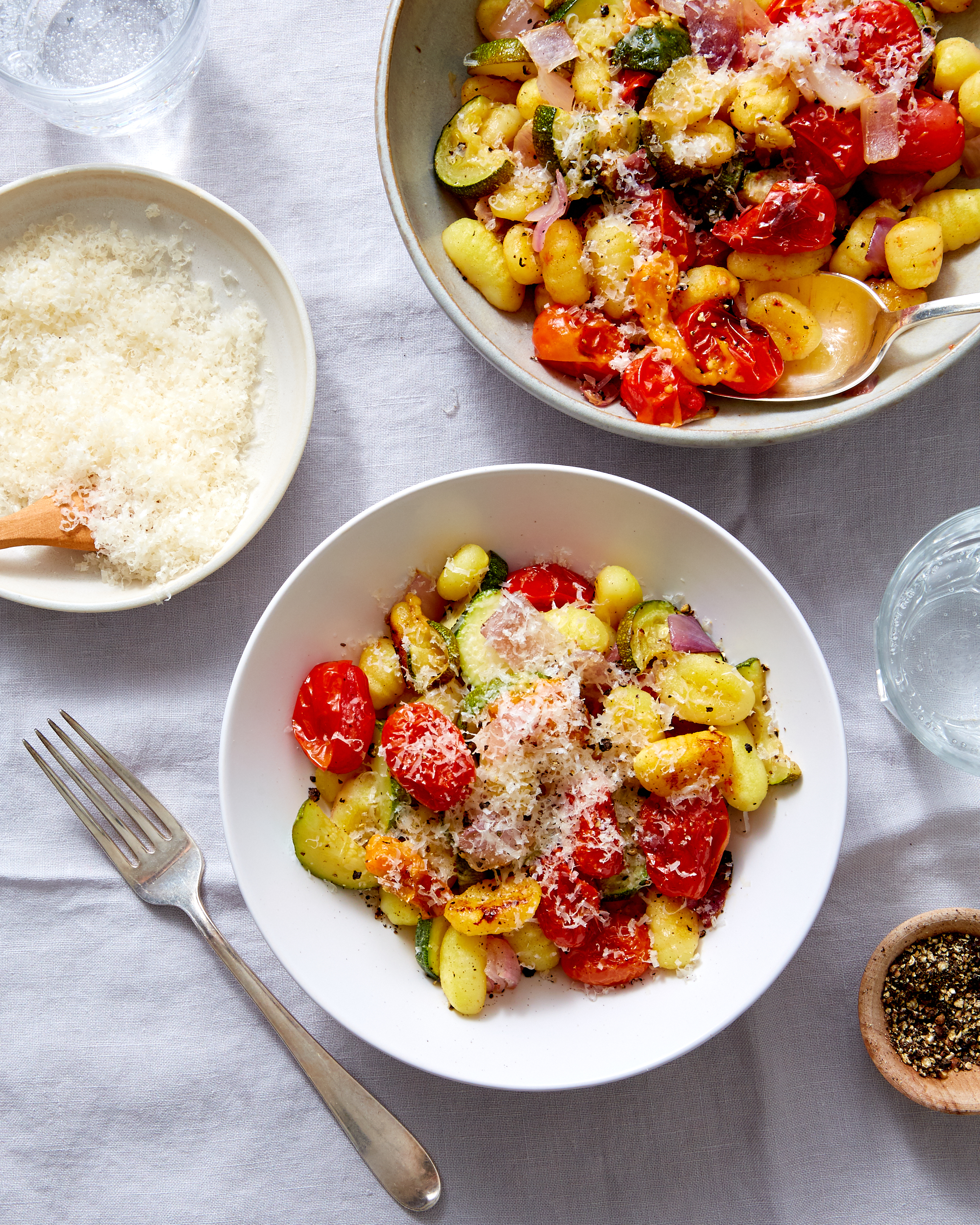 Roast Gnocchi with Tomatoes and Squash