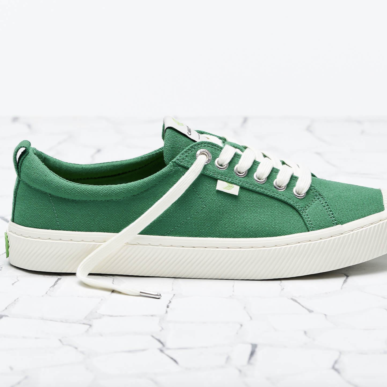 summer uniform green sneakers