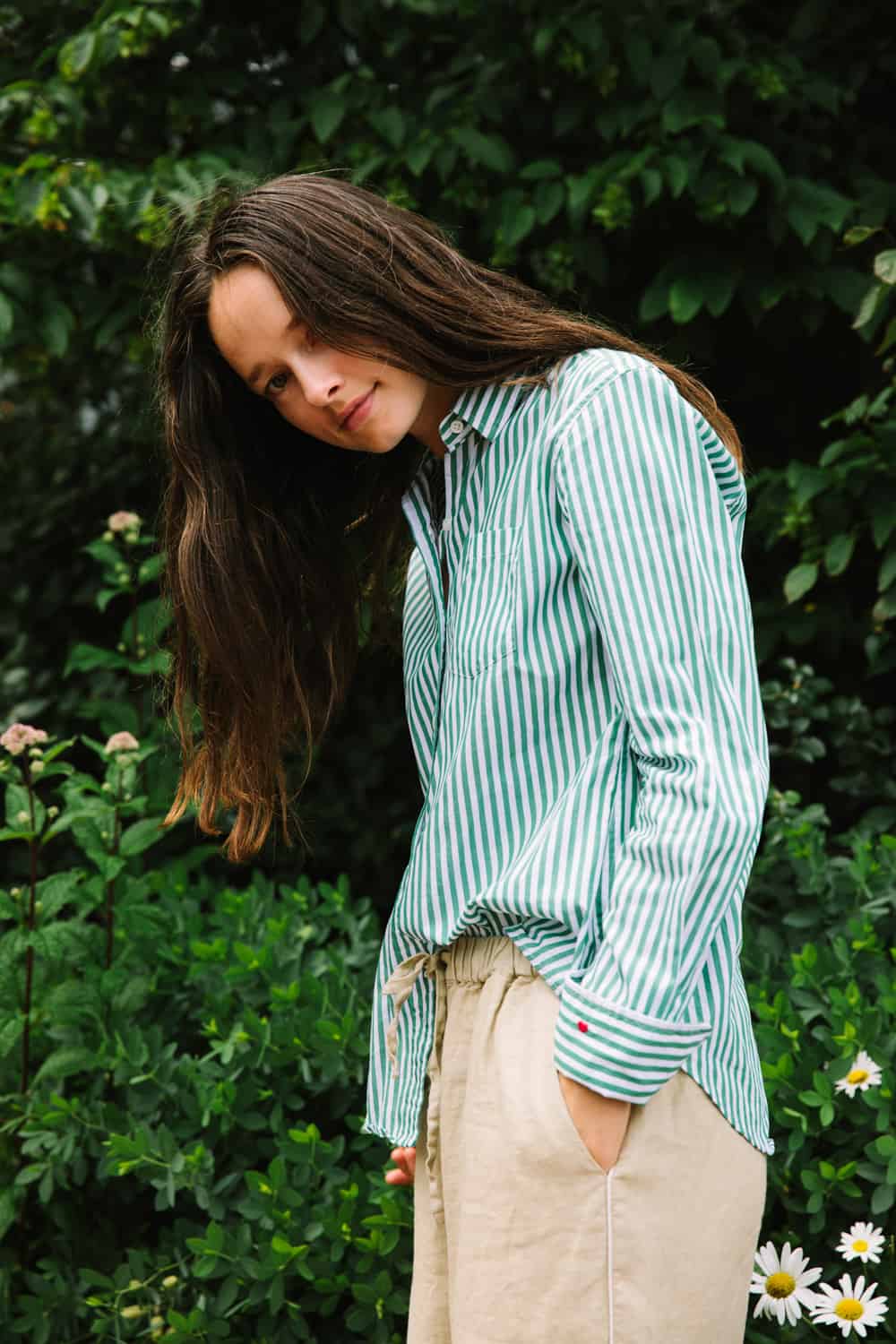 Cup of Jo x Alex Mill heart-on-your-sleeve shirt