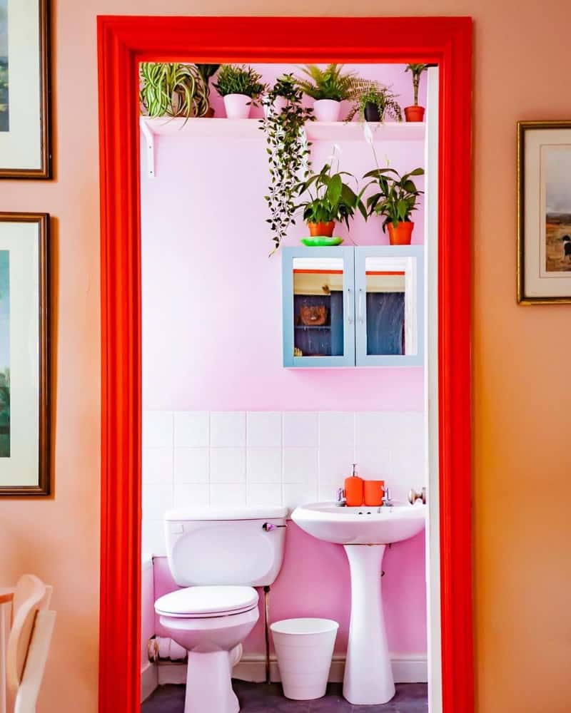 pink bathroom