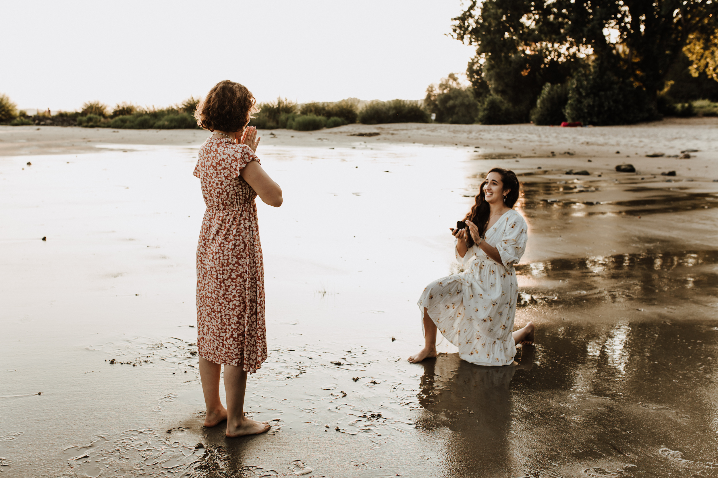 How Sweet Is This Beach Proposal?