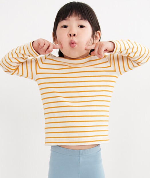 yellow striped shirt girls