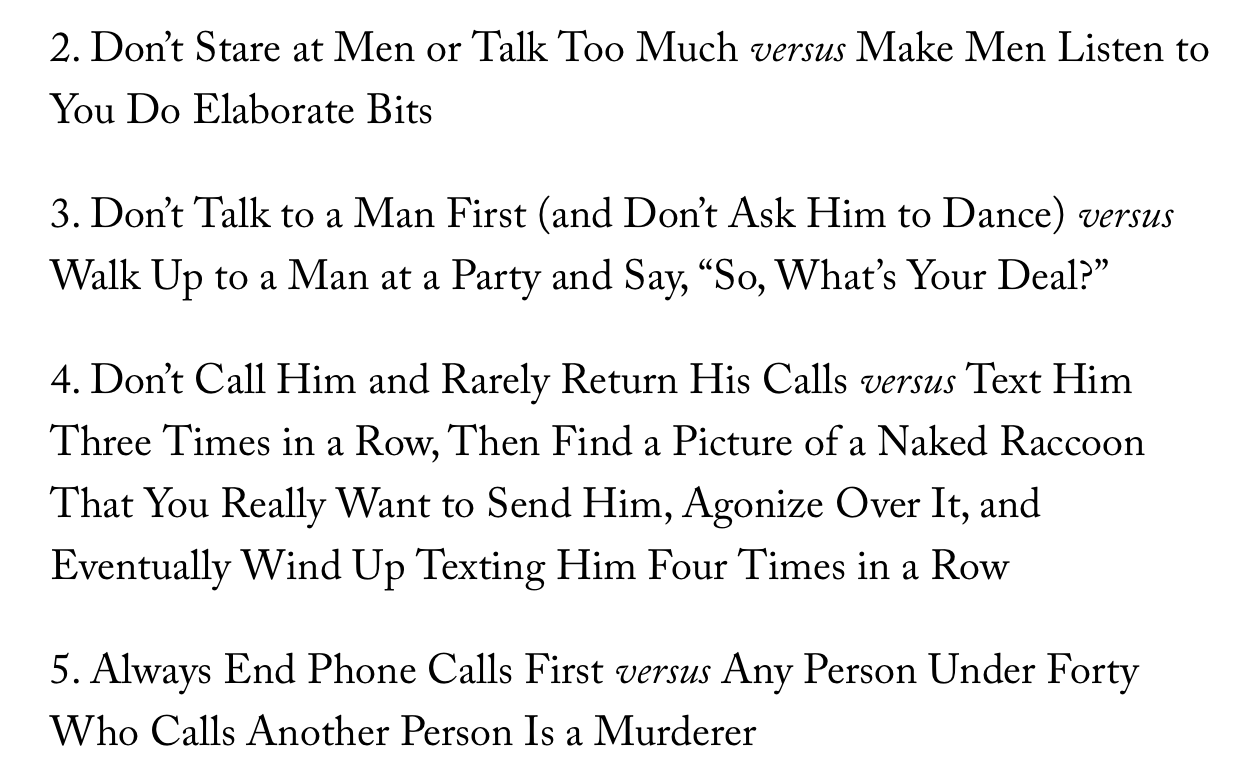 New Yorker funny dating story