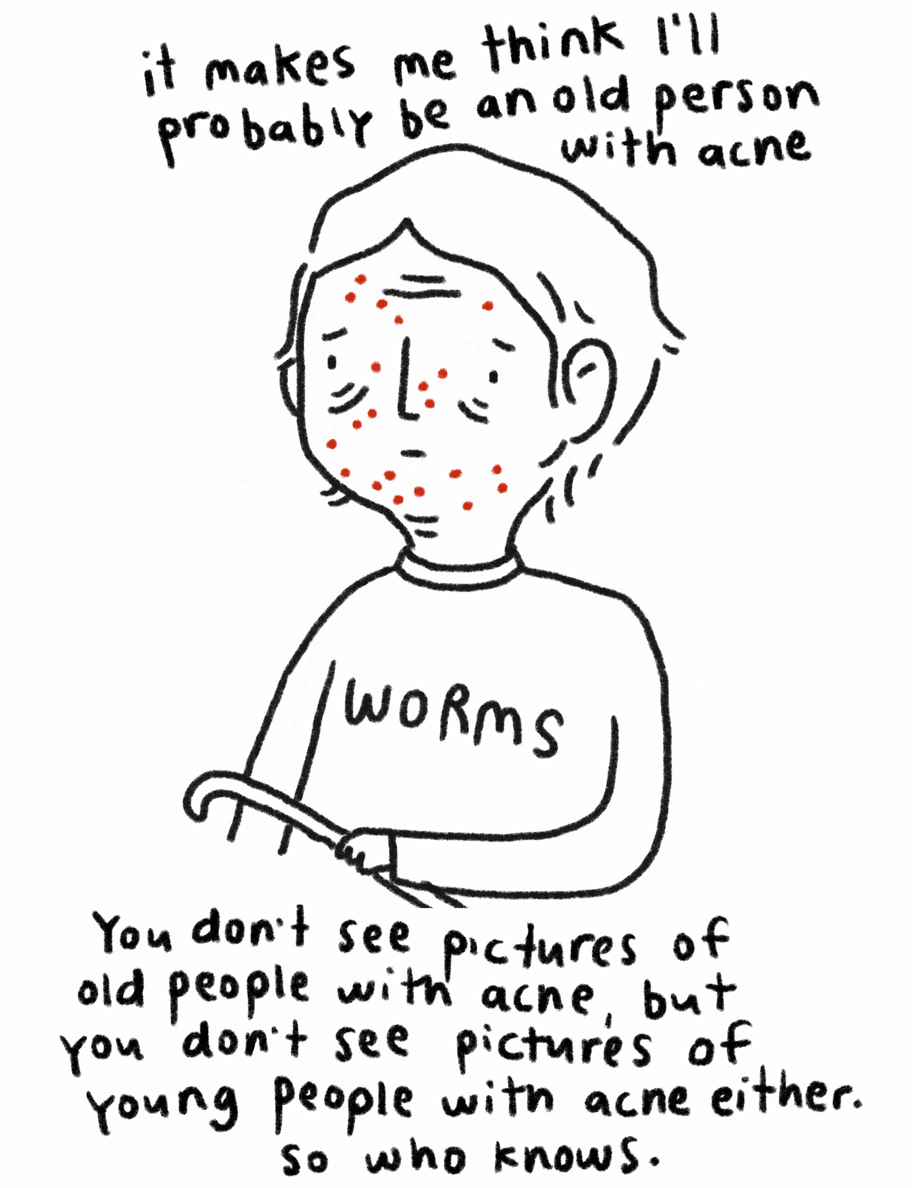 Brooke Barker comic about acne