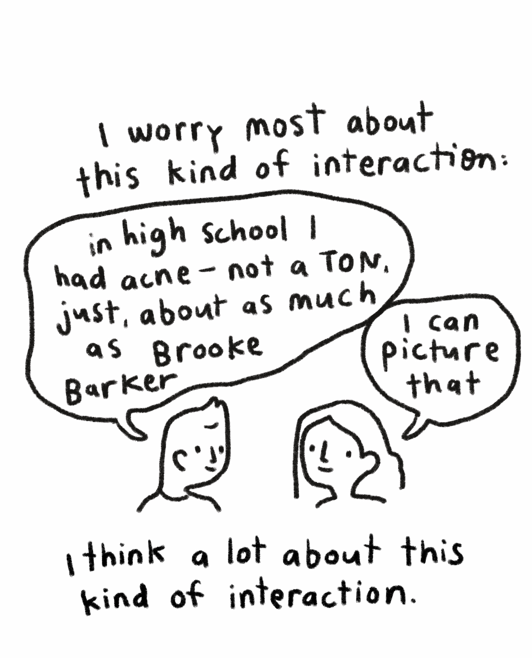 Brooke Barker comic about acne